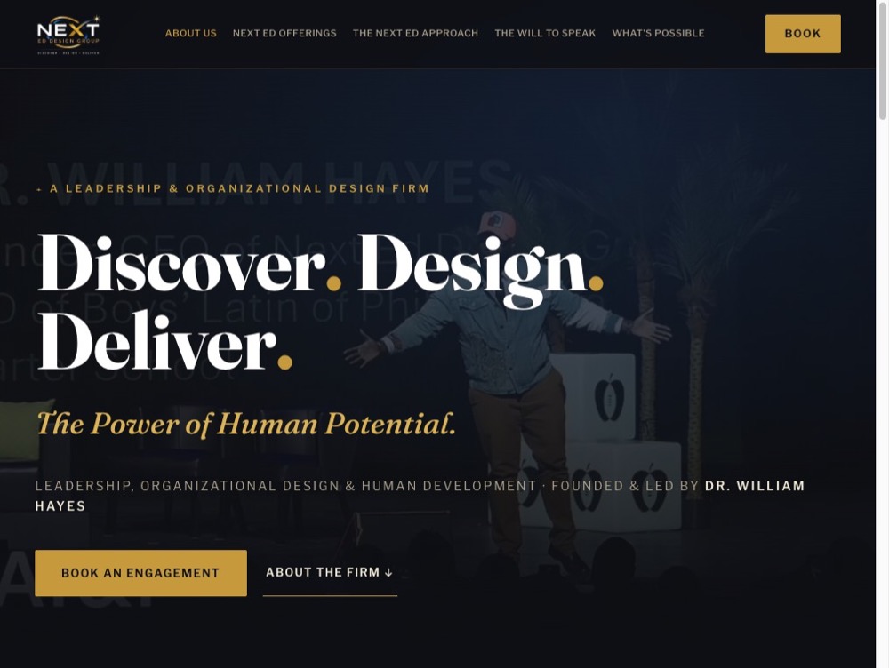 Next Ed Design Group on desktop